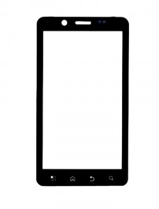 Replacement Front Glass For Motorola Droid Bionic Targa Xt875 Black By - Maxbhi.com