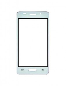 Replacement Front Glass For Microkey E12 White By - Maxbhi.com