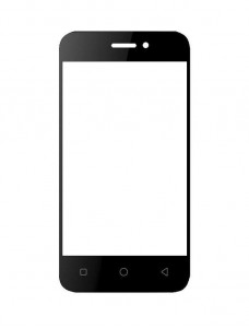 Replacement Front Glass For Verykool S4008 Leo V White By - Maxbhi.com