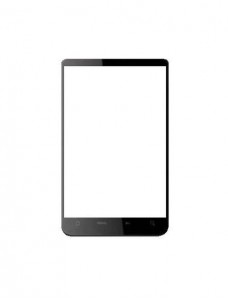 Replacement Front Glass For Taxcell T800 Black By - Maxbhi.com