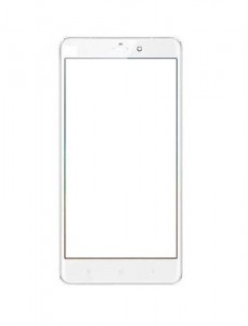 Replacement Front Glass For Xiaomi Mi Note Silver By - Maxbhi.com