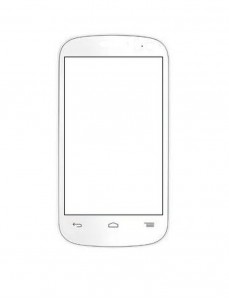 Replacement Front Glass For Panasonic T31 White By - Maxbhi.com