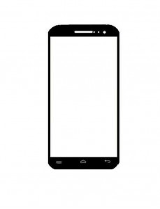 Replacement Front Glass For Zen Ultrafone 701 Hd Black By - Maxbhi.com