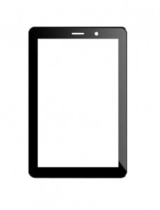 Replacement Front Glass For Micromax Funbook 3g P560 Black By - Maxbhi.com