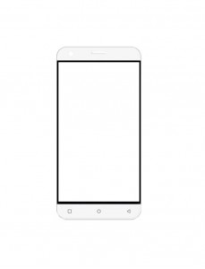 Replacement Front Glass For Ivoomi Me1 Plus Rose Gold By - Maxbhi.com