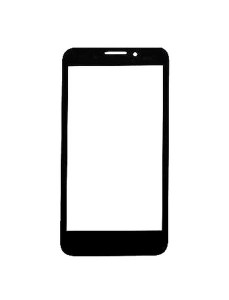 Replacement Front Glass For Alcatel One Touch Snap Dual Sim With Dual Sim Black By - Maxbhi.com