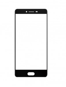 Replacement Front Glass For Meiigoo M1 Black By - Maxbhi.com