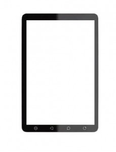 Replacement Front Glass For Olive Olivepad Vt100 Black By - Maxbhi.com