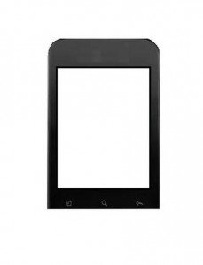 Replacement Front Glass For Alcatel Ot903 Red By - Maxbhi.com