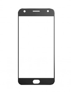 Replacement Front Glass For Moto X 2017 Black By - Maxbhi.com
