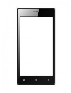 Touch Screen for Zen Admire Fab - Black