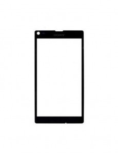 Replacement Front Glass For Sony Xperia L C2104 Black By - Maxbhi.com