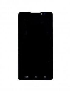 Replacement Front Glass For Panasonic P81 Black By - Maxbhi.com
