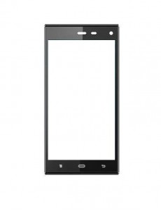 Replacement Front Glass For Phicomm Passion P660 Black By - Maxbhi.com
