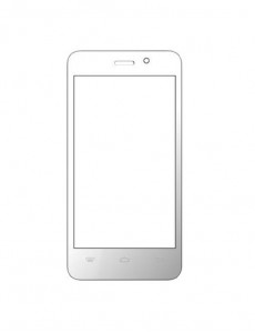Replacement Front Glass For Karbonn A99 Plus White By - Maxbhi.com
