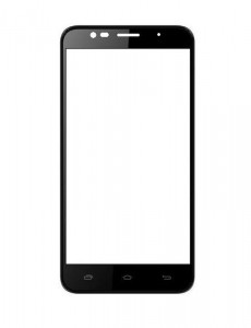 Replacement Front Glass For Celkon Millennia Epic Q550 Black By - Maxbhi.com