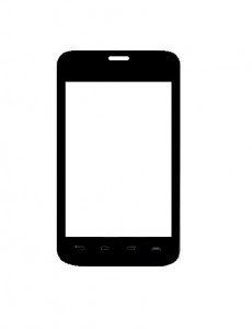 Replacement Front Glass For Xolo X500 White By - Maxbhi.com