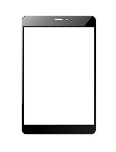 Replacement Front Glass For Micromax Canvas Tab P650e Black By - Maxbhi.com