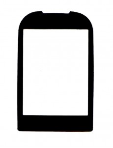 Replacement Front Glass For Samsung Galaxy5 I5503 Black By - Maxbhi.com