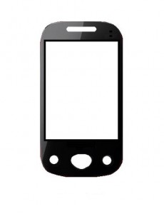 Replacement Front Glass For Karbonn Kt62 Black By - Maxbhi.com