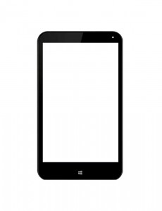 Replacement Front Glass For Hp Stream 7 Black By - Maxbhi.com