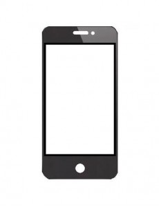 Replacement Front Glass For Rage Trendy Black By - Maxbhi.com