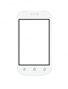 Replacement Front Glass For Ismart Is51 White By - Maxbhi.com
