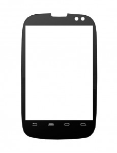 Replacement Front Glass For Viewsonic Viewphone 3 Black By - Maxbhi.com