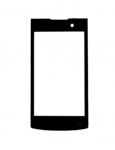Replacement Front Glass For Philips S308 White By - Maxbhi.com
