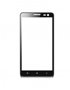 Replacement Front Glass For Lenovo S856 Black By - Maxbhi.com
