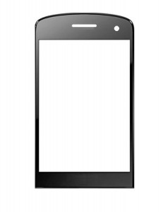 Replacement Front Glass For Spice Mi350 Black By - Maxbhi.com
