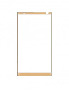 Replacement Front Glass For Zte Axon 7s Gold By - Maxbhi.com