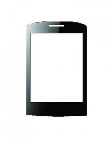 Replacement Front Glass For Akai 7713 Qtouch Black By - Maxbhi.com