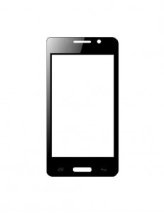 Replacement Front Glass For Connect I201 Black By - Maxbhi.com