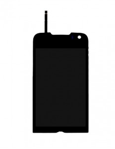 Lcd With Touch Screen For Samsung S8003 Jet 2 Black By - Maxbhi Com