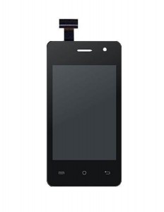 Lcd With Touch Screen For Intex Aqua V2 Black By - Maxbhi.com