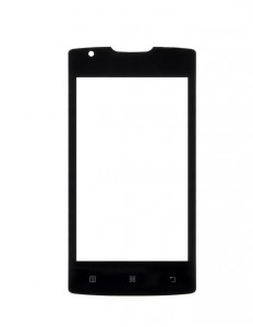 Replacement Front Glass For Lenovo A1000 Black By - Maxbhi.com