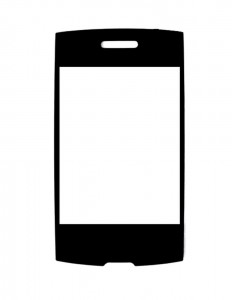 Replacement Front Glass For Lg P525 Black By - Maxbhi.com