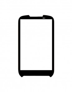Replacement Front Glass For Sansui A11 Black By - Maxbhi.com