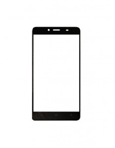 Replacement Front Glass For Hicell T8 Black By - Maxbhi.com