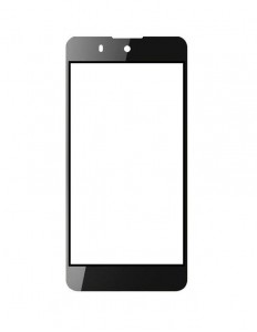 Replacement Front Glass For Qmobile Noir S9 Black By - Maxbhi.com