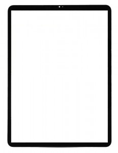 Replacement Front Glass For Apple Ipad Pro 12 9 2020 Black By - Maxbhi Com