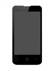 Lcd With Touch Screen For Lyf Flame 5 Black By - Maxbhi.com