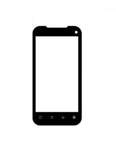 Replacement Front Glass For Karbonn A9 Black By - Maxbhi.com