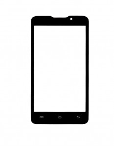 Replacement Front Glass For Micromax Viva A72 Black By - Maxbhi.com