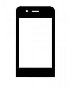 Replacement Front Glass For Wiko Goa Green By - Maxbhi.com