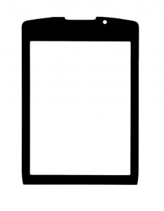 Replacement Front Glass For Blackberry Torch 2 White By - Maxbhi.com