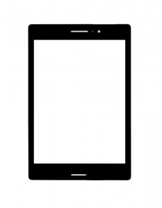 Replacement Front Glass For Asus Zenpad S 8.0 Z580ca Black By - Maxbhi.com