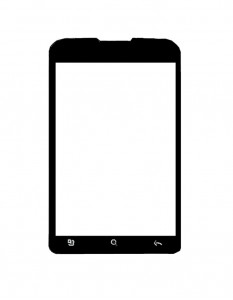 Replacement Front Glass For Idea Id 918 Black By - Maxbhi.com