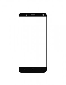 Replacement Front Glass For Bq Aquaris V Black By - Maxbhi.com